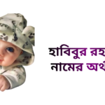 হাবিবুর রহমান নামের ইসলামিক অর্থ কি - হাবিবুর রহমান নামের ছেলেরা কেমন হয়